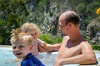 In de jacuzzi!