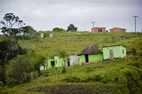 De huisjes van de Xhosa en Zulu's.