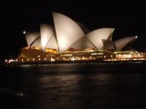 Opera house bij nacht