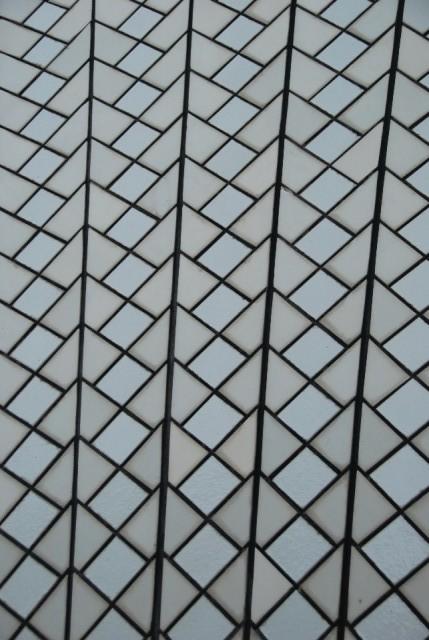 Detail dak Opera house (ong. 1 miljoen tegeltjes)