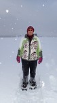 Op de sneeuwschoenen