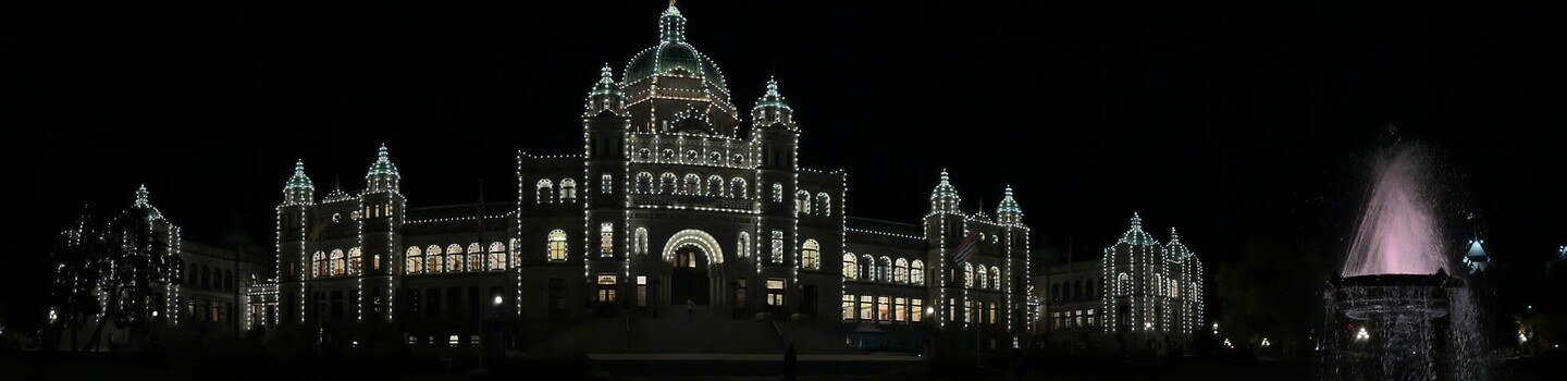 Victoria bij nacht