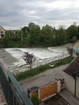 Stuw bij brug