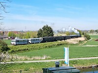 Stoomtrein op weg naar Goes