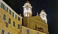 Bastia bij avond..
