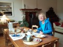 H aan het ontbijt