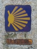 0,00 km...hier eindigt de Camino