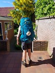 Nu een echte pelgrim met de Jacobsschelp