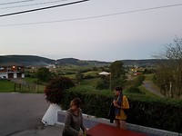 De avond valt...