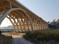 Het viaduct van de A1....