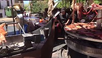BBQ.  Op de markt rond Alcazar