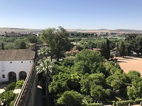 Uitzicht vanuit een van de torens van Alcazar Cordoba