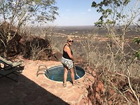 Onze prive pool bij Waterberg Plateau