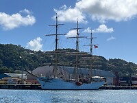 Mooie 3 master in de haven van St George