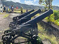 Batterij “6” pounders ( stond er op)