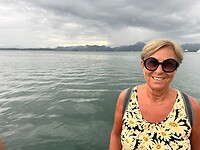 Mooie luchten in de namiddag op Fiji