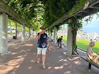 Aan de wandel in Boston