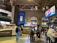 Typische USA sfeer op het station in Boston