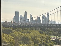Queens met blik op New York