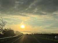 Vanochtend tijdens het rijden genomen in Engeland