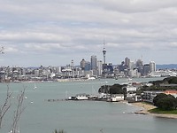 De skyline van Auckland