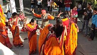 Voorbereidingen Holifestival in Udaipur