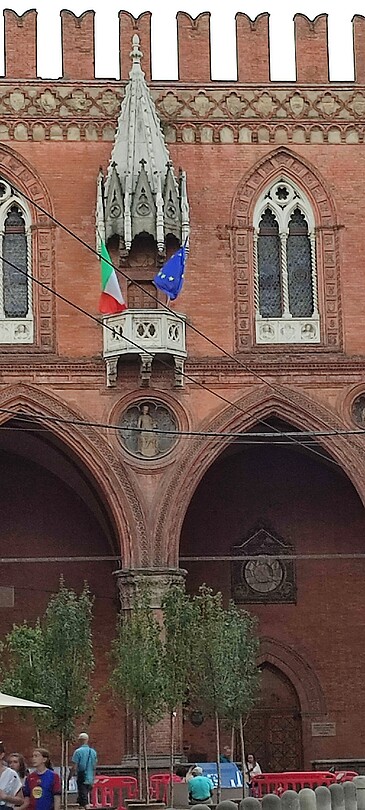 In de stad