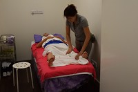 Een stevige massage.