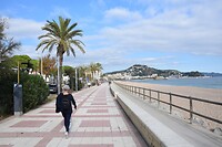 De boulevard in Blanes