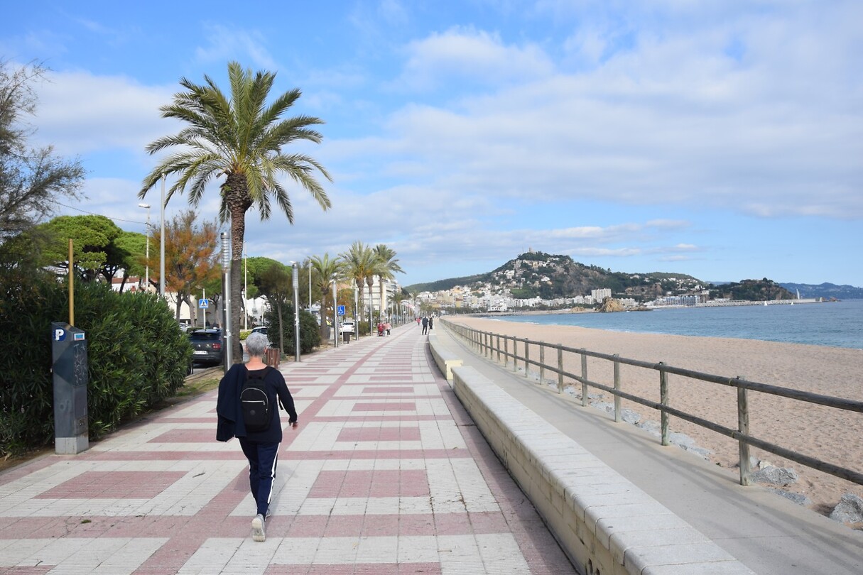 De boulevard in Blanes
