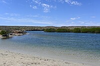 het einde van het park Yardie Creek