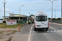 De quaranteine controle in Ceduna