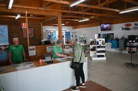 in het informatiecentrum