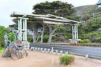 Het monument bij de Great Ocean Road
