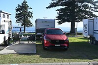 ons uitzicht op de camping in Shellharbour