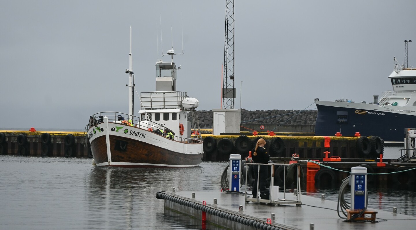 aan komst van onze boot