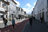 Winkelstraat in Reykjavik
