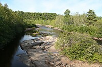 de rivier in de andere richting