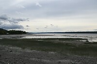 onderweg het is eb in de Saguenay river
