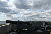 een "shot" vanaf het fort