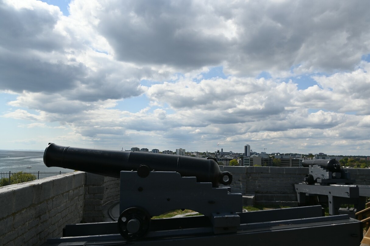 een "shot" vanaf het fort