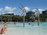 openbaar zwembad in het centrum van Cairns