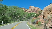 Route naar canyonlands
