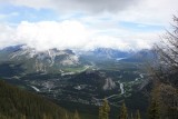 Op 2225 m boven op Sulphur Mountain