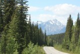 Op weg terug van Lake Maligne