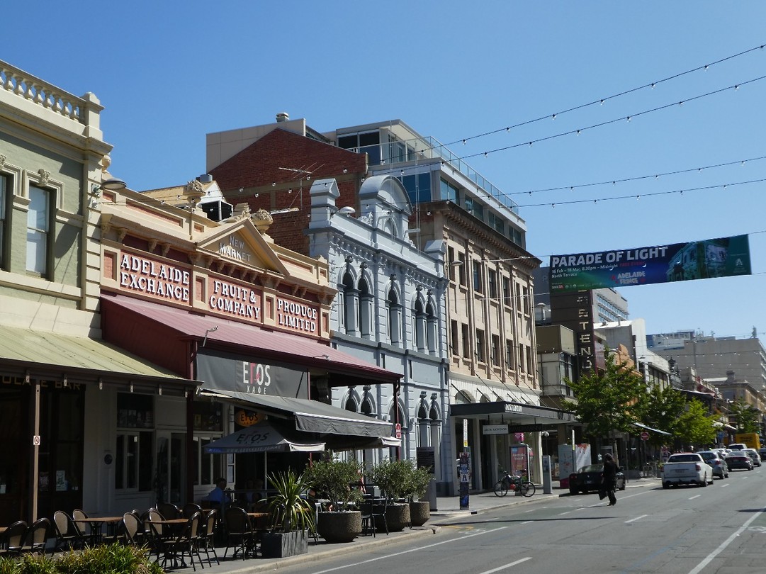 Gezellige oude straat in Adelaide