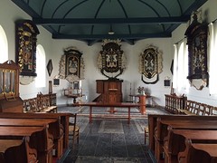 Binnenzijde van de kerk in Friens
