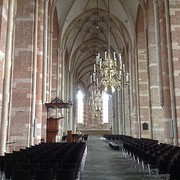 Foto van het interieur van de Grote of Lebuinuskerk in Deventer