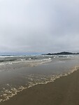 Het strand van Newport dichtbij ons hotel