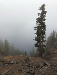 Uitzicht op het Crater Lake.